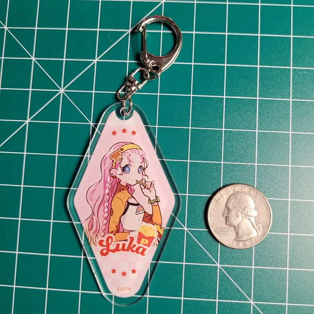 Megurine Luka Vocaloid Diner Series Trading Acrylic Keychain